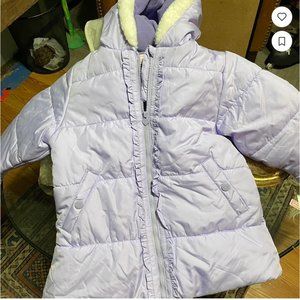 Lavender Purple puffer winter jacket